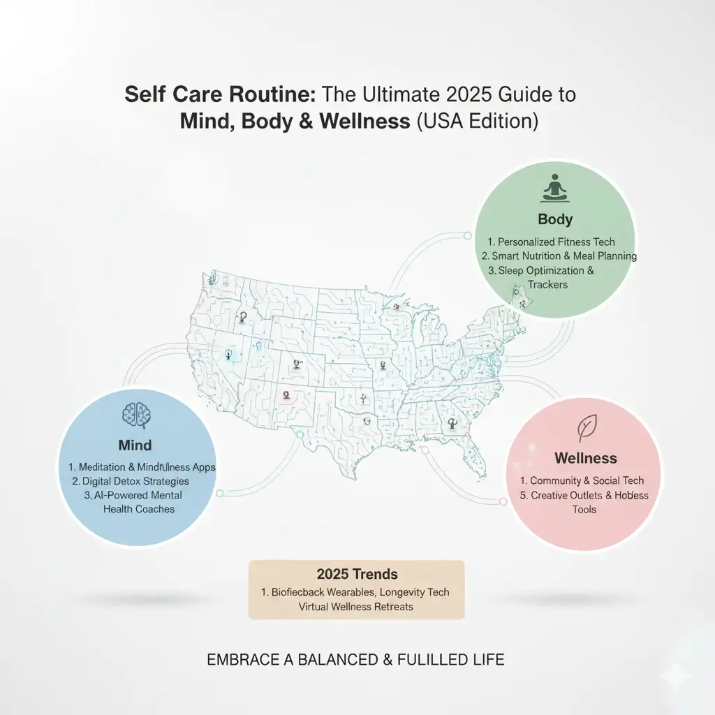 Self Care Routine The Ultimate 2025 Guide to Mind, Body & Wellness (USA Edition)