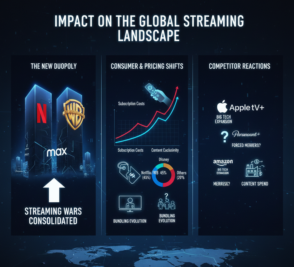 Analyzing the reported $83B Netflix Warner Bros acquisition. We detail the strategic reasons, financial implications, antitrust risks, and how this Big Tech Acquisitions defines the future of the streaming industry changes. 5 Big Tech Acquisitions: How Netflix’s $83B Purchase of Warner Bros. Could Reshape Streaming