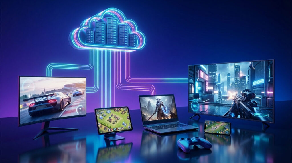 Imagine playing Cyberpunk 2077 or Call of Duty at maximum graphical settings, with ray tracing fully enabled, on a five-year-old laptop or a budget smartphone. No $500 console, no $2,000 PC tower, and—perhaps most importantly—no massive 100GB downloads that take hours to complete. This is not a futuristic concept; this is the reality of cloud gaming in 2025. Ultimate Cloud Gaming Guide 2025: 12 Ways It’s Changing Video Games