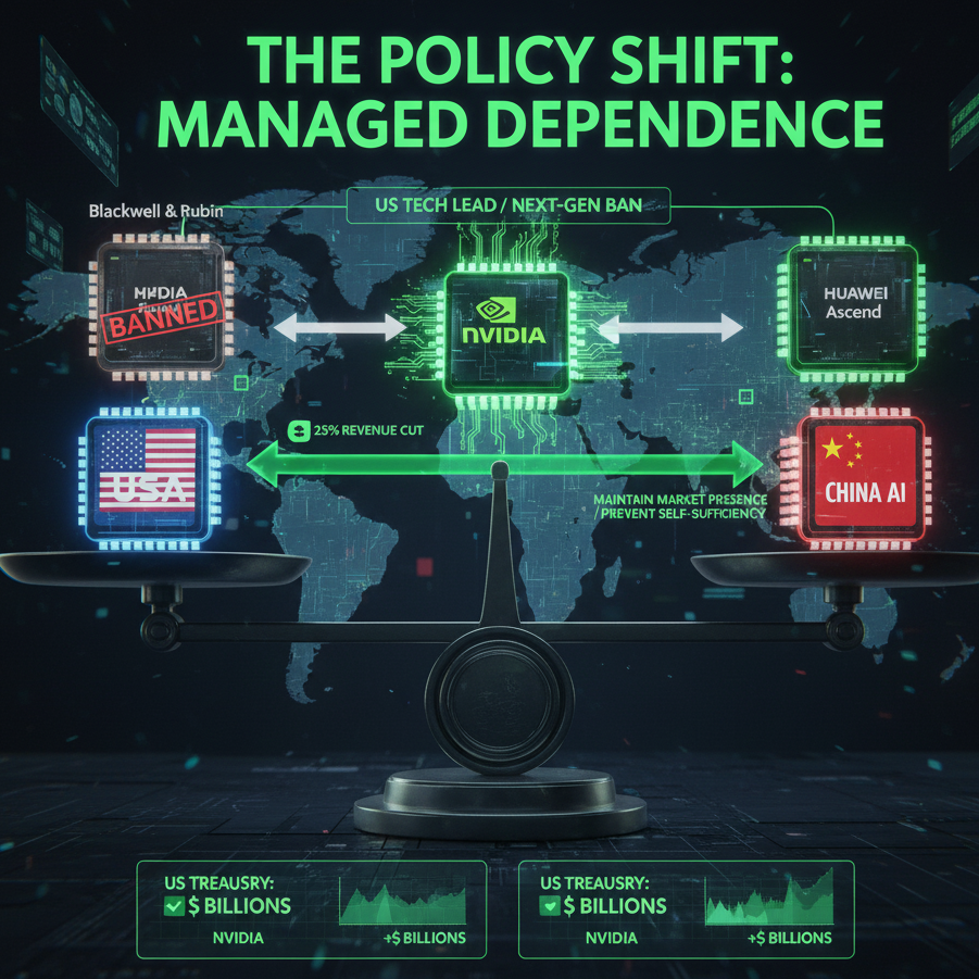 The landscape of global technological competition and trade war tensions shifted dramatically with the announcement that the U.S. administration has cleared the way for Nvidia to sell its powerful US Clears Nvidia H200 AI Chip to "approved customers" in China. This decision marks a significant policy reversal, moving away from the strict export controls previously implemented to curb China's access to cutting-edge U.S. semiconductor technology. Crucially, the approval comes with an unprecedented stipulation: the U.S. government will receive a 25% cut of the sales revenue. US Clears Nvidia H200 AI Chip Sales to China: National Security, $Billions, and a 25% Revenue Cut – The New Era of AI Export Controls